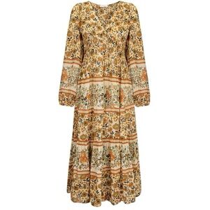 Spell Impala Lily Midi Dress in Gold‎ Floral Size XL